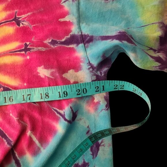 ANVIL Tie Dye Vintage T-Shirt "Freak In The Room" Sz L - Picture 5 of 9
